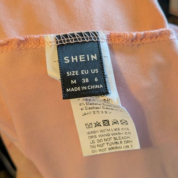 Shein Halter Mini Dress Mesh Fairycore Pastel Floral Paisley Y2K Style Size M - Picture 9 of 9